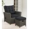 Alaterre Furniture Asti All-Weather Wicker Outdoor Recliner with Cushion and 15" Ottoman with Cushion AWWF03FF - alternate 8